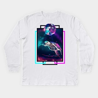 Turtle, Dance, Electronic music, Party, Disco, Gift Kids Long Sleeve T-Shirt